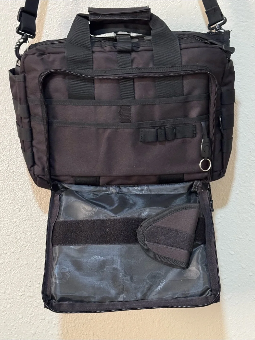 Men’s Black Tactical Military Messenger LapTop Briefcase Work Everyday Bag